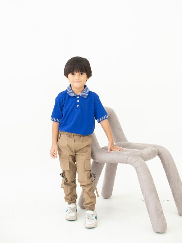 Minicottons Celana Chinos Cargo Anak Laki-laki Usia 1-12 Tahun / Celana Panjang Anak / Celana Anak Cargo Katun Kids - Image 4