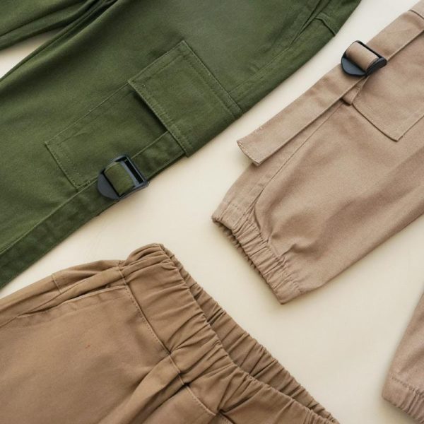Minicottons Celana Chinos Cargo Anak Laki-laki Usia 1-12 Tahun / Celana Panjang Anak / Celana Anak Cargo Katun Kids - Image 7