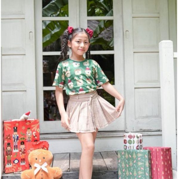 Minicottons Christmas Fullprint Tshirt Kaos Anak Natal Unisex 1-12 Tahun Combed Bayi Katun - Image 5