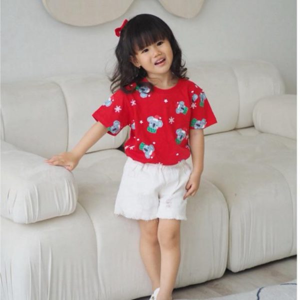 Minicottons Christmas Fullprint Tshirt Kaos Anak Natal Unisex 1-12 Tahun Combed Bayi Katun - Image 7
