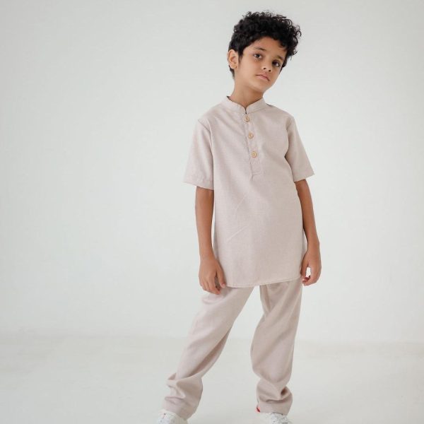 Minicottons Setelan Koko Anak Kemko Set / Kurta Set / Kemko Remaja Celana Kancing Muslim Panjang Baju Katun - Image 6