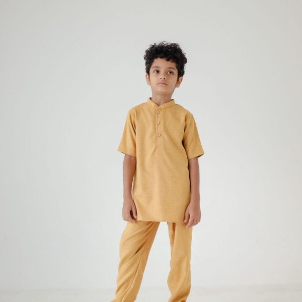 Minicottons Setelan Koko Anak Kemko Set / Kurta Set / Kemko Remaja Celana Kancing Muslim Panjang Baju Katun - Image 7