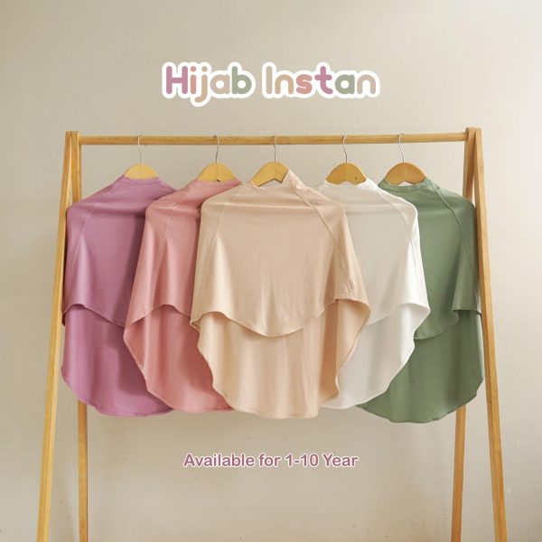 MINI COTTONS Hijab Instan Anak Perempuan Muslim Kerudung Bayi - Image 2