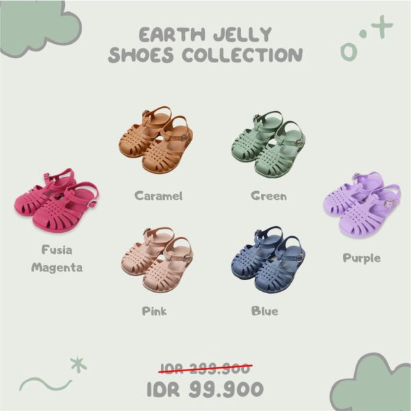 MINI COTTONS Earth Jelly Shoes Sepatu Anak Perempuan Sandal Fashion - Image 3