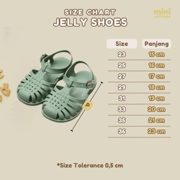 MINI COTTONS Earth Jelly Shoes Sepatu Anak Perempuan Sandal Fashion - Image 6