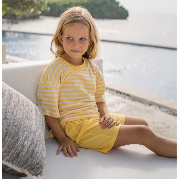 Mini Cottons Oversized Striped Kids Set Setelan Anak Fashion - Image 8