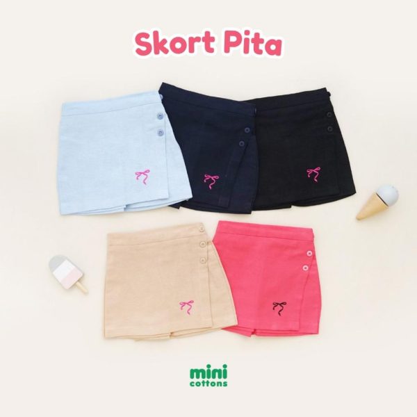 Minicottons Girls Skort Pita Rok Anak Perempuan 1-12 Tahun - Image 5