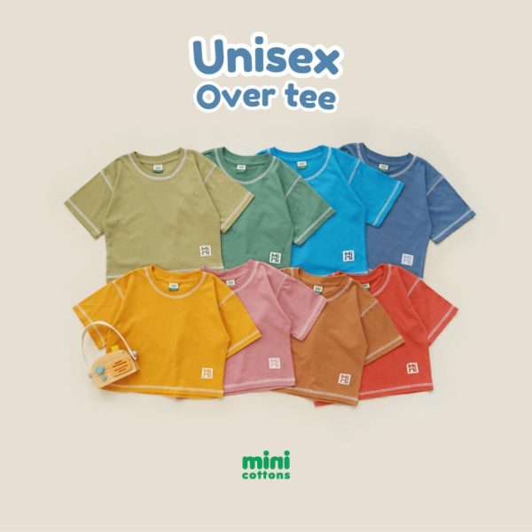 Minicottons Kaos Overtee Tshirt Kaos Oversize Anak Unisex 1-12 Tahun - Image 6
