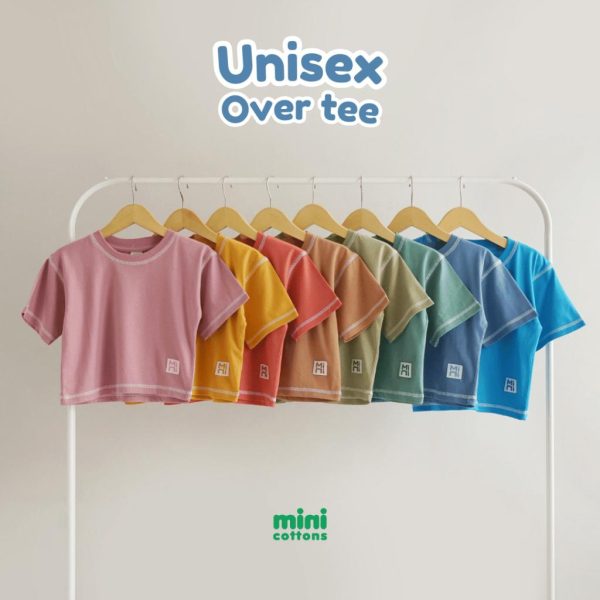 Minicottons Kaos Overtee Tshirt Kaos Oversize Anak Unisex 1-12 Tahun - Image 7