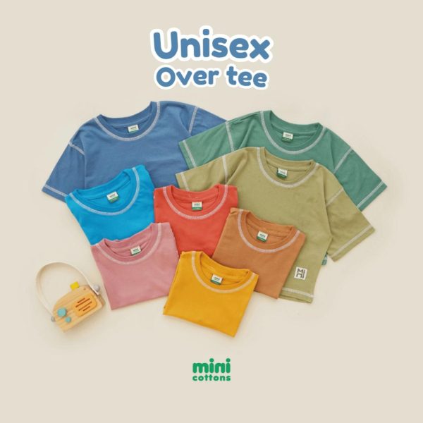 Minicottons Kaos Overtee Tshirt Kaos Oversize Anak Unisex 1-12 Tahun - Image 8