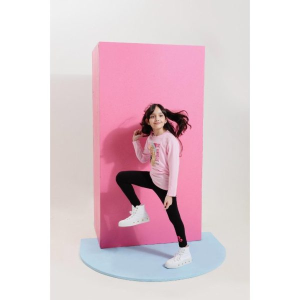 Barbie x Minicottons Long Sleeve Tshirt Kaos Anak Perempuan Lengan Panjang 2-12 Tahun - Image 3