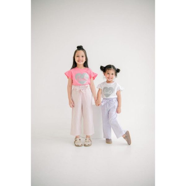 Minicottons Celana Kulot Salur Stripe Anak Perempuan Usia 1-12 Tahun / Celana Panjang Anak / Celana Kulot Anak - Image 3