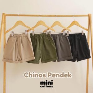 MINI COTTONS Kids Chinos Celana Pendek Anak Laki laki Fashion