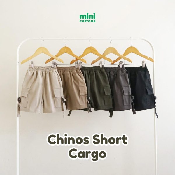 Minicottons Celana Chinos Kargo Pendek Cargo Anak Laki-laki Usia 1-12 Tahun / Celana Pendek Anak - Image 5