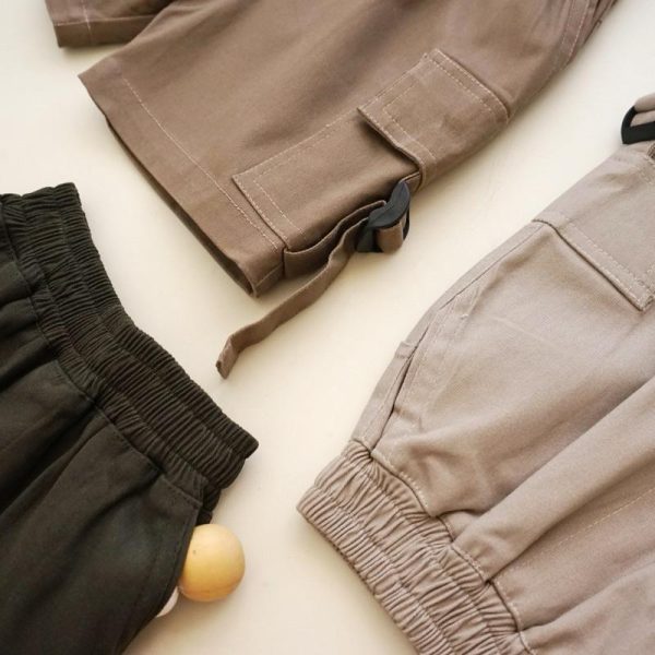 Minicottons Celana Chinos Kargo Pendek Cargo Anak Laki-laki Usia 1-12 Tahun / Celana Pendek Anak - Image 8