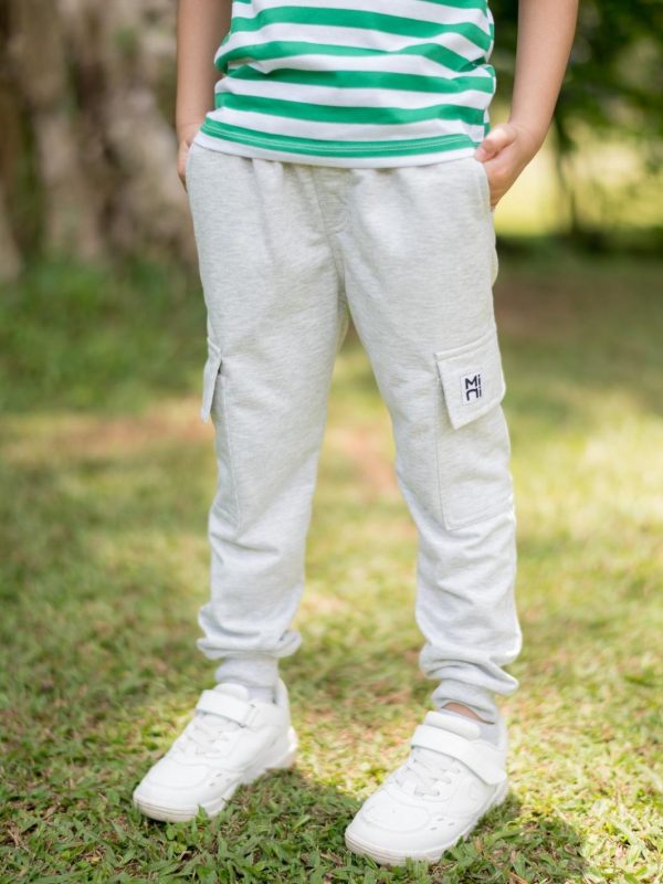 MINI COTTONS Jogger Cargo Celana Baju Anak Unisex 2-12 Tahun - Image 5
