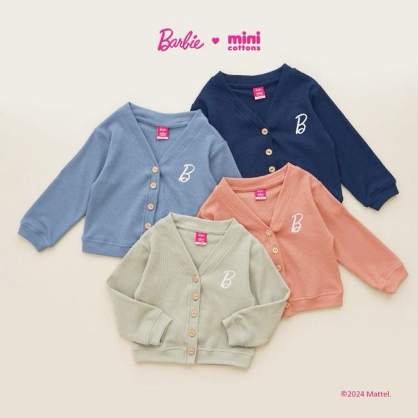Barbie x Minicottons Cardigan Anak Knitwear Anak 2-12 Tahun - Image 7