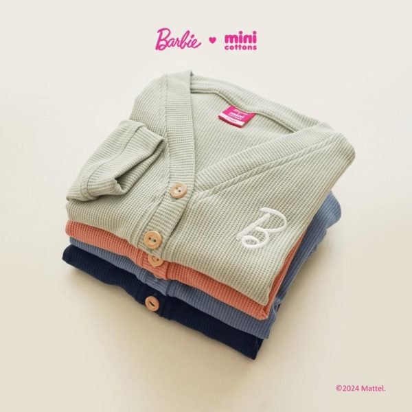 Barbie x Minicottons Cardigan Anak Knitwear Anak 2-12 Tahun - Image 8