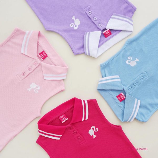 Minicottons Polo Shirt Sleeveless Kutung Barbie Baju Anak Perempuan 2-12 Tahun - Image 8