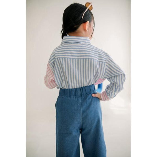 Minicottons Denim Look Kulot Celana Panjang Anak Perempuan 1-12 Tahun - Image 5