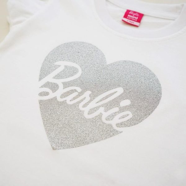 Barbie x Minicottons Ruffle Tshirt Anak Perempuan 2-12 Tahun - Image 8