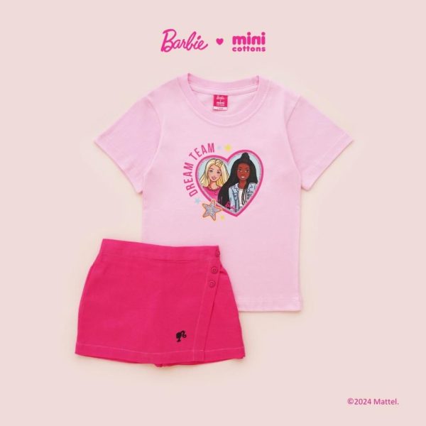 Barbie x Minicottons Girls Skort Rok Anak Perempuan 2-12 Tahun - Image 8