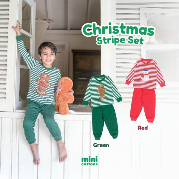 Minicottons Piyama Natal Anak Christmas Pajamas Baju Celana Fashion Fashion
