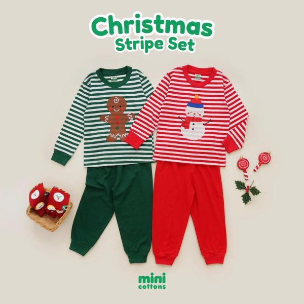 Minicottons Piyama Natal Anak Christmas Pajamas Baju Celana Fashion Fashion - Image 2