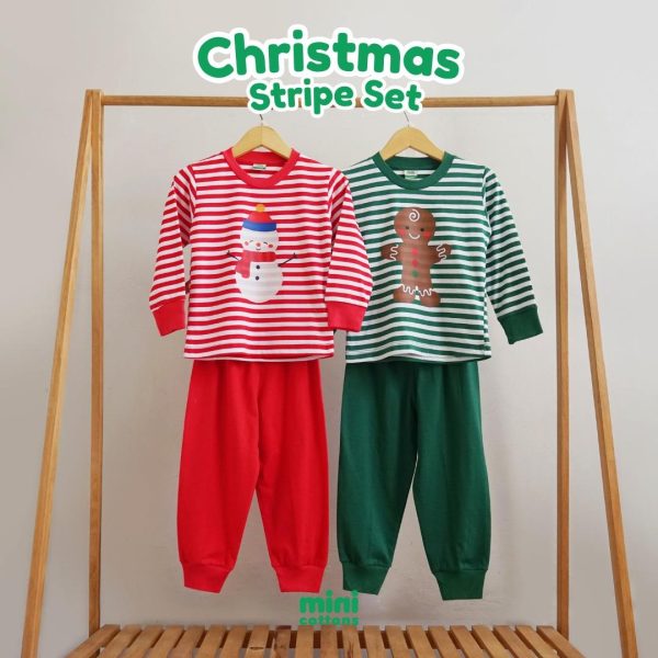 Minicottons Piyama Natal Anak Christmas Pajamas Baju Celana Fashion Fashion - Image 3