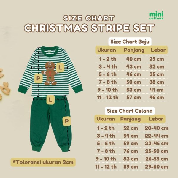 Minicottons Piyama Natal Anak Christmas Pajamas Baju Celana Fashion Fashion - Image 8