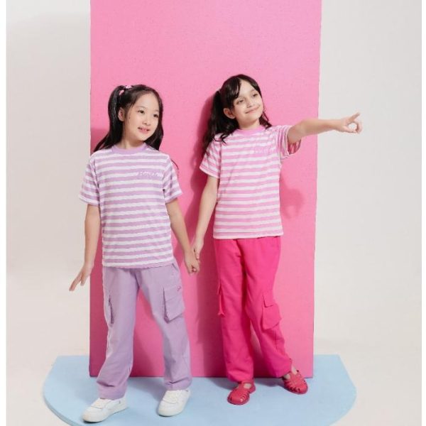 Barbie x Minicottons Linen Cargo Pants Celana Kargo Anak Perempuan 2-12 Tahun - Image 6