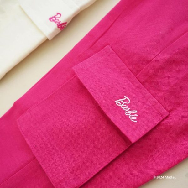 Barbie x Minicottons Linen Cargo Pants Celana Kargo Anak Perempuan 2-12 Tahun - Image 8