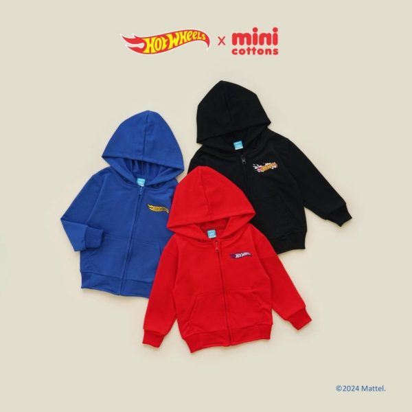 SALE Hot Wheels x Minicottons Hoodie Zipper Jaket Hotwheels Anak Laki Laki 2-12 Tahun - Image 2