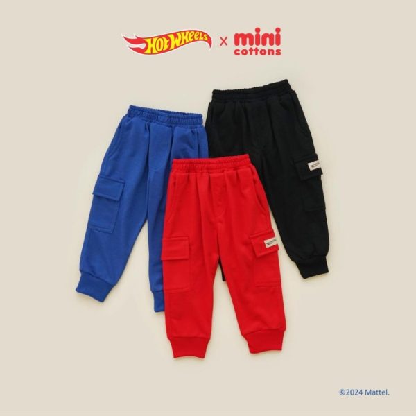 SALE Hot Wheels x Minicottons Jogger Cargo Celana Anak Laki Laki Hotwheels 2-12 Tahun - Image 2