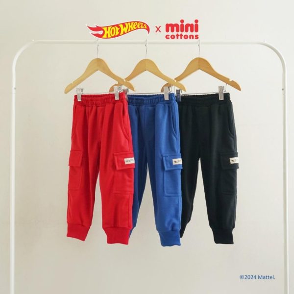 SALE Hot Wheels x Minicottons Jogger Cargo Celana Anak Laki Laki Hotwheels 2-12 Tahun - Image 3