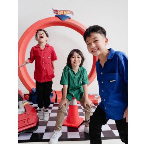 Hot Wheels x Minicottons Kemeja Anak Laki Laki Bordir 2-12 Tahun - Image 2