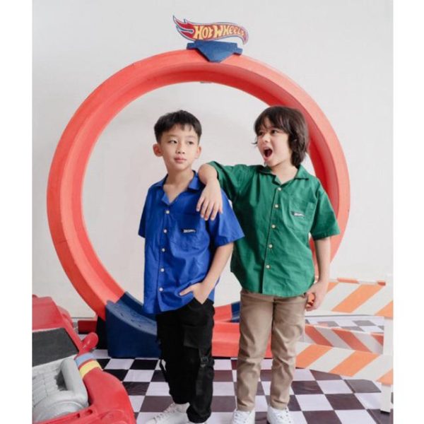 Hot Wheels x Minicottons Kemeja Anak Laki Laki Bordir 2-12 Tahun - Image 3