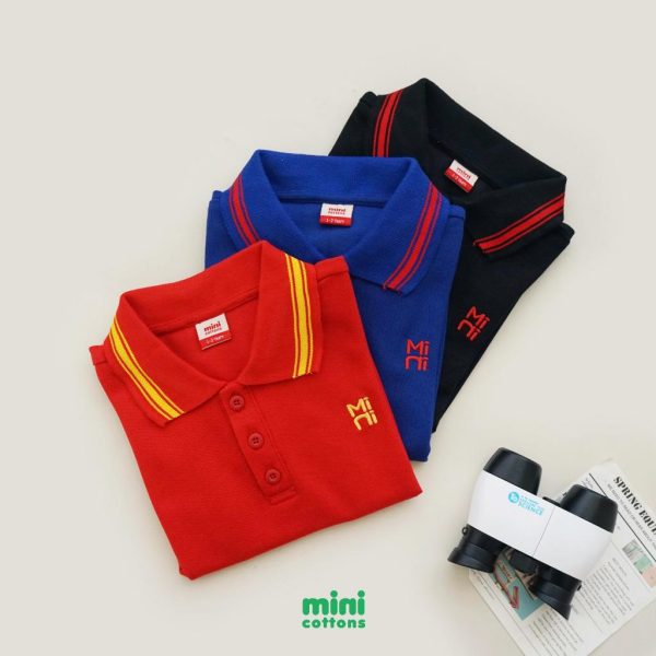 Minicottons Kaos Kerah Polo Shirt Baju Anak Unisex 1-12 Tahun - Image 7