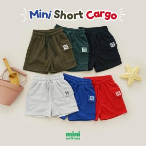 Minicottons Boys Short Pants Celana Pendek Cargo Anak Laki Laki 2-12 Tahun