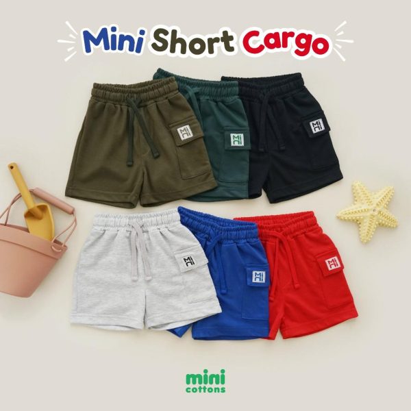 Minicottons Boys Short Pants Celana Pendek Cargo Anak Laki Laki 2-12 Tahun