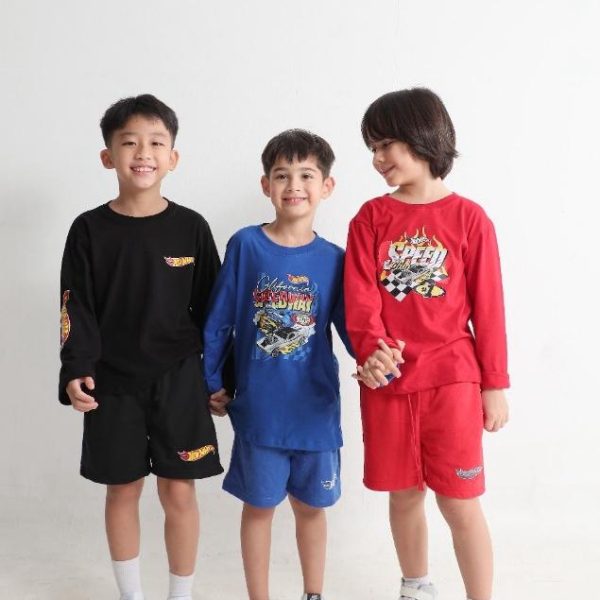 SALE Hot Wheels x Minicottons Longsleeve Tshirt Kaos Lengan Panjang Hotwheels Anak Laki Laki 2-12 Tahun - Image 4