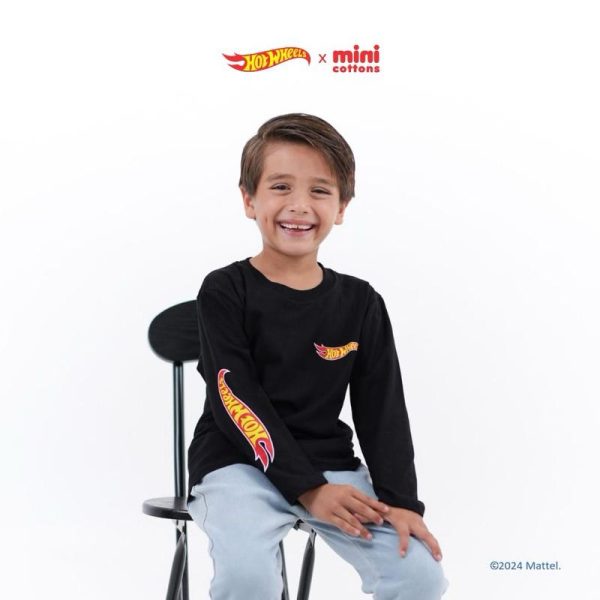 SALE Hot Wheels x Minicottons Longsleeve Tshirt Kaos Lengan Panjang Hotwheels Anak Laki Laki 2-12 Tahun - Image 8