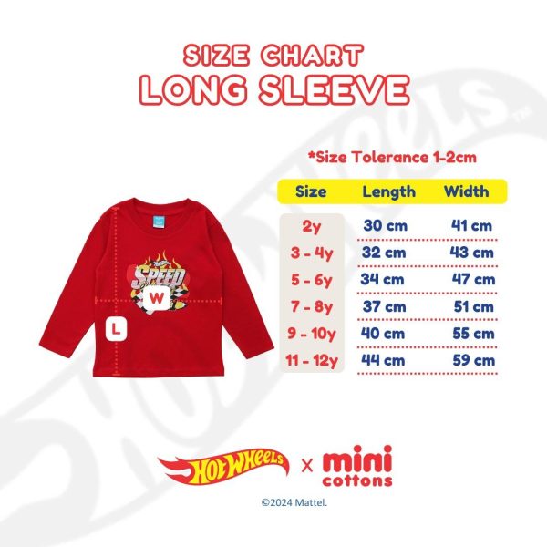 SALE Hot Wheels x Minicottons Longsleeve Tshirt Kaos Lengan Panjang Hotwheels Anak Laki Laki 2-12 Tahun - Image 9