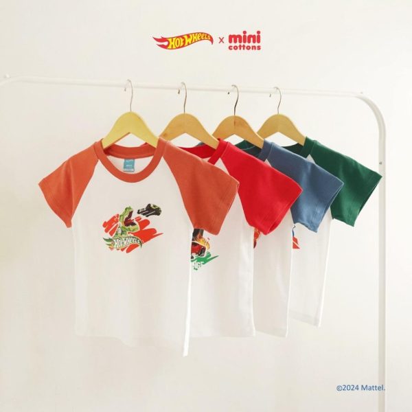 SALE Hot Wheels x Minicottons Raglan Graphic Tshirt Kaos Baju Anak Laki Laki 2-12 Tahun - Image 8