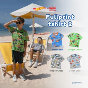 SALE Hot Wheels x Minicottons Vol 2 Fullprint Tshirt Kaos Baju Hotwheels Anak Laki Laki 2-12 Tahun