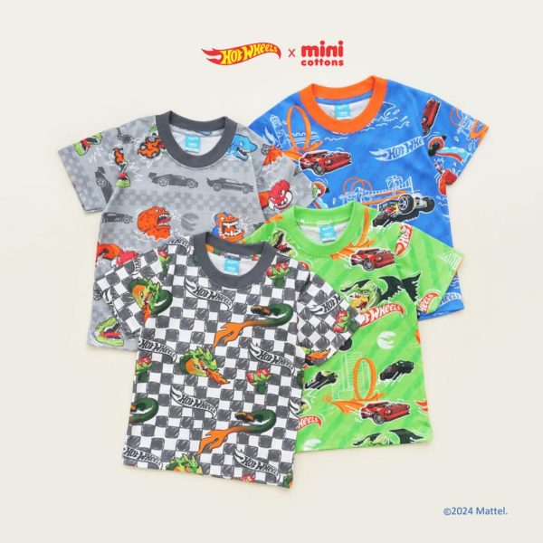 SALE Hot Wheels x Minicottons Vol 2 Fullprint Tshirt Kaos Baju Hotwheels Anak Laki Laki 2-12 Tahun - Image 7
