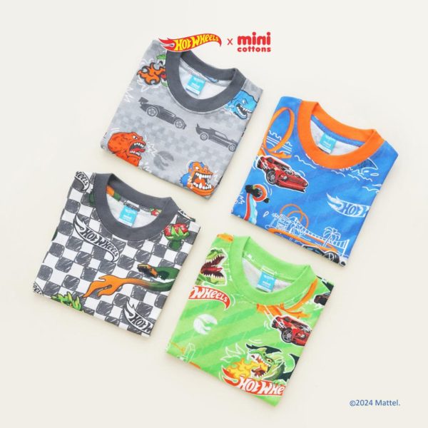 SALE Hot Wheels x Minicottons Vol 2 Fullprint Tshirt Kaos Baju Hotwheels Anak Laki Laki 2-12 Tahun - Image 8