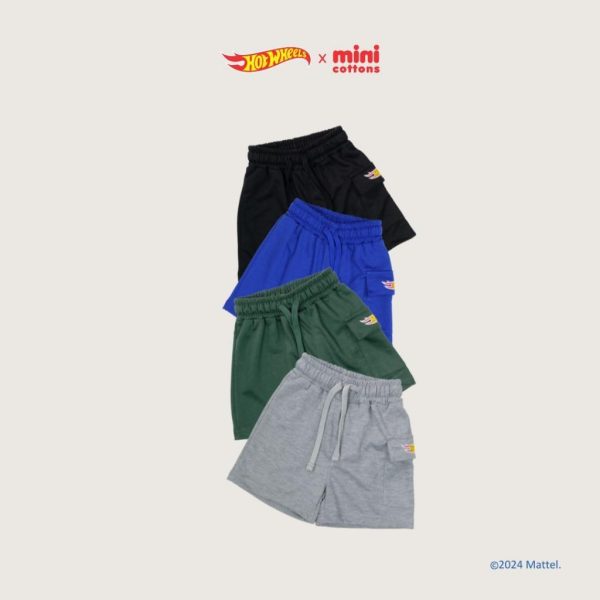 SALE Hot Wheels x Minicottons Boys Short Pants Celana Pendek Cargo Hotwheels Anak Laki Laki 2-12 Tahun - Image 6