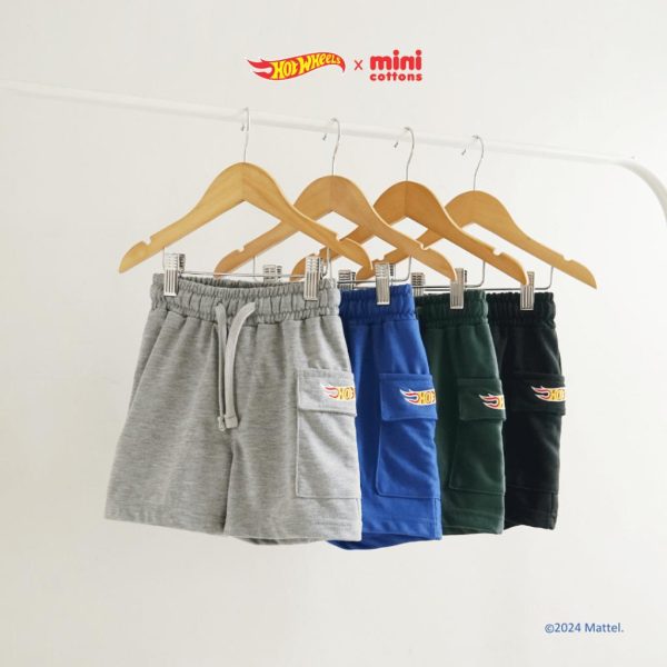 SALE Hot Wheels x Minicottons Boys Short Pants Celana Pendek Cargo Hotwheels Anak Laki Laki 2-12 Tahun - Image 7