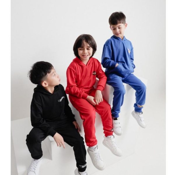 SALE Hot Wheels x Minicottons Setelan Hoodie Set Hotwheels Anak Laki Laki 2-12 Tahun - Image 2